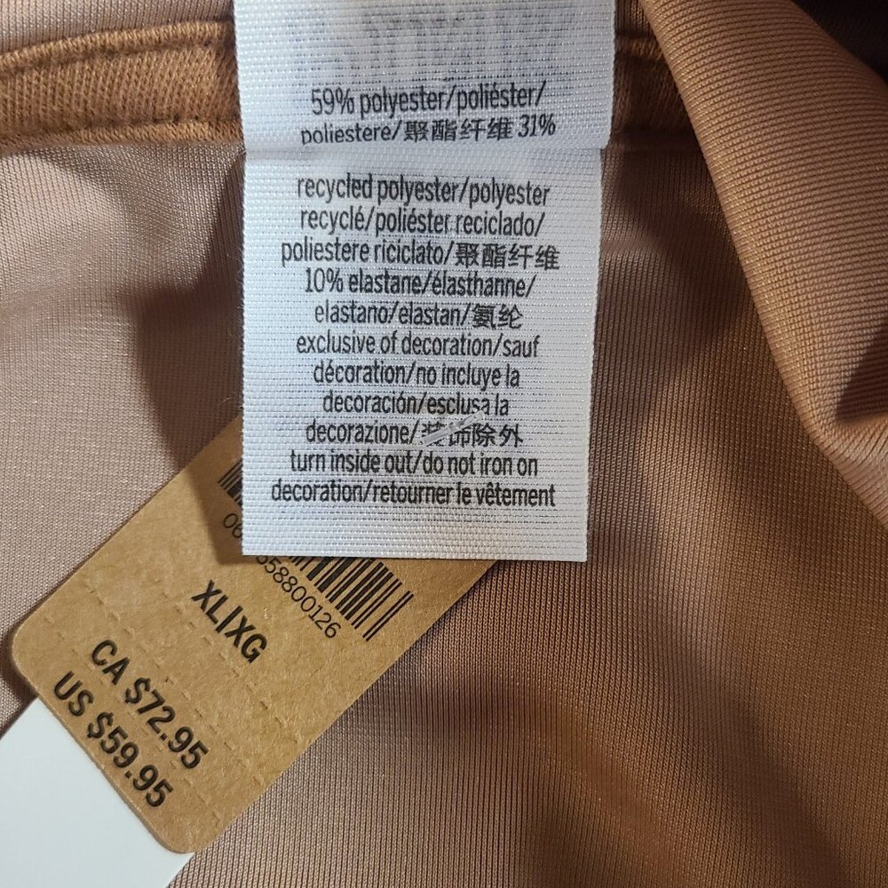 PINK Victorias Secret Velour Track Suit Jacket NEW Size XL Y2K Style Taupe - Picture 5 of 7